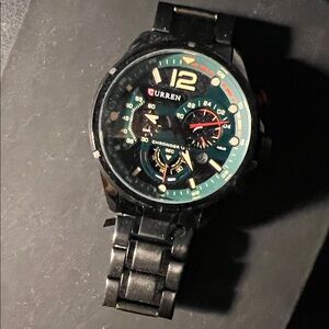 Black Curren Men's Chronograph Watch